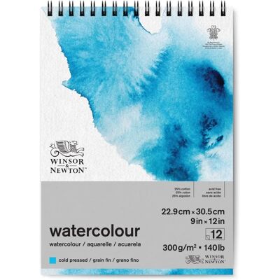Winsor & Newton Watercolour Pad - Spiral - 9x12" Watercolour Pad Winsor & Newton Watercolour Pad - Spiral - 9x12" Watercolour Pad