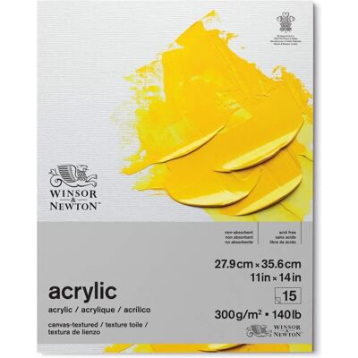 Winsor & Newton Acryl Leinwand Texturiertes Block - Zeichenpapier Winsor & Newton Acryl Leinwand Texturiertes Block - Zeichenpapier