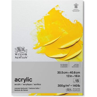 Winsor & Newton Acryl Leinwand Texturblock - Kunstdruckpapier Winsor & Newton Acryl Leinwand Texturblock - Kunstdruckpapier