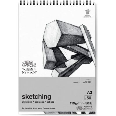 Bloc de dessin Winsor & Newton - 110gsm - A3 - 50 feuilles - Fournitures artistiques Bloc de dessin Winsor & Newton - 110gsm - A3 - 50 feuilles - Fournitures artistiques