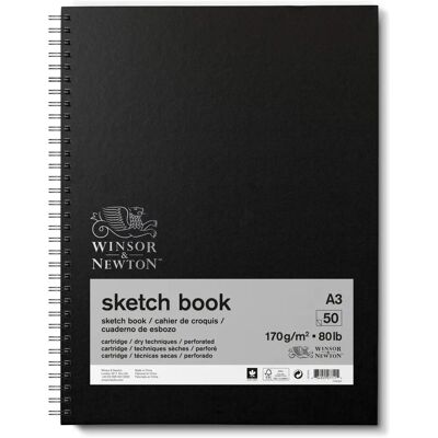 Winsor & Newton Heavyweight Wire-O Hardback Sketchbook - 170gsm - 50 Sheets Winsor & Newton Heavyweight Wire-O Hardback Sketchbook - 170gsm - 50 Sheets