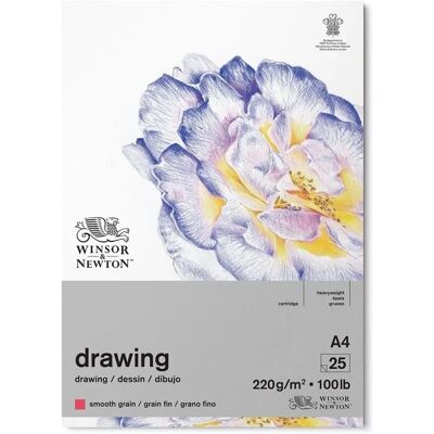 Winsor & Newton Weißes A4 Zeichenblock - 220 g/m², 25 Blatt Winsor & Newton Weißes A4 Zeichenblock - 220 g/m², 25 Blatt
