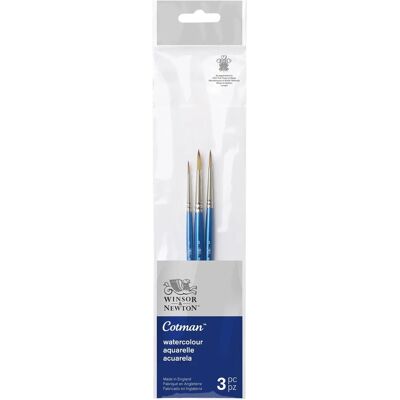 Winsor & Newton Cotman Waterverfkwastenset - 3-delig Winsor & Newton Cotman Waterverfkwastenset - 3-delig