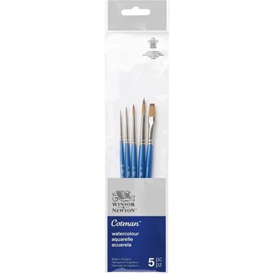 Set di 5 pennelli acquerello Cotman Winsor & Newton Set di 5 pennelli acquerello Cotman Winsor & Newton