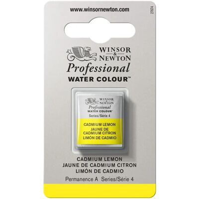 Winsor & Newton Cadmium Lemon Aquarell-Halbpalette - Wasserfarbe Halbpfanne Winsor & Newton Cadmium Lemon Aquarell-Halbpalette - Wasserfarbe Halbpfanne