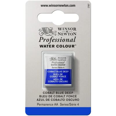 Winsor & Newton Professional Wasserfarben Halbe Schälchen Kobaltblau Dunkel - Wasserfarbe Halbpalette Winsor & Newton Professional Wasserfarben Halbe Schälchen Kobaltblau Dunkel - Wasserfarbe Halbpalette