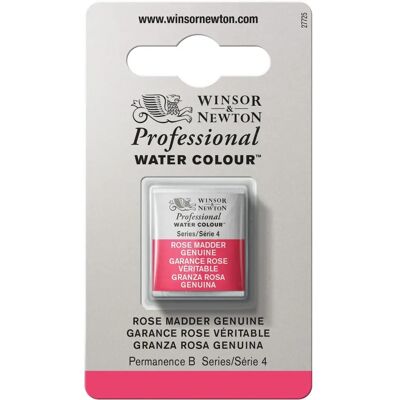 Winsor & Newton Aquarelle professionnelle en demi-tige Rose Madder Genuine - Demi-Tige d'Aquarelle Winsor & Newton Aquarelle professionnelle en demi-tige Rose Madder Genuine - Demi-Tige d'Aquarelle