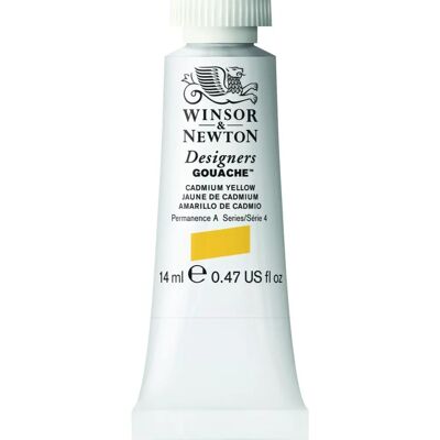 Winsor & Newton Designer Gouache 14ml - Kadmium Gult S4 Winsor & Newton Designer Gouache 14ml - Kadmium Gult S4