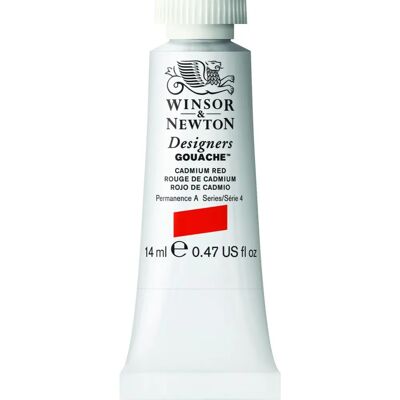 Winsor & Newton Designer Gouache Rosso Cadmio - 14ml Tubo Winsor & Newton Designer Gouache Rosso Cadmio - 14ml Tubo