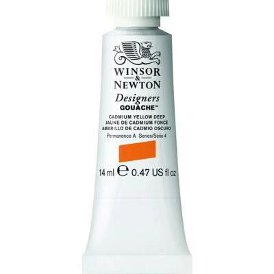Winsor & Newton Designers Gouache Cadmium Geel Diep - Gouacheverf Winsor & Newton Designers Gouache Cadmium Geel Diep - Gouacheverf