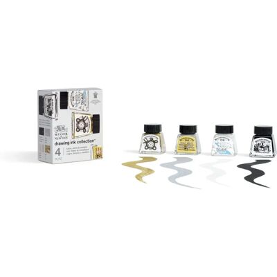 Winsor & Newton Drawing Ink Collection 4pc - Drawing Ink Set Winsor & Newton Drawing Ink Collection 4pc - Drawing Ink Set