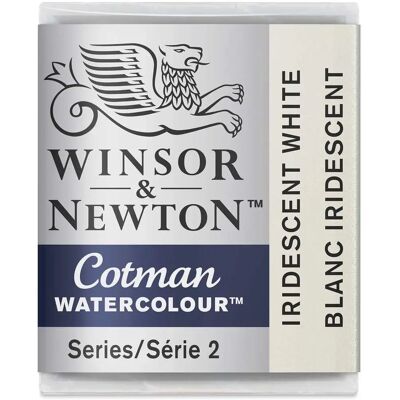 Winsor & Newton Cotman Watercolour Half Pans Iriserend Wit - Waterverf Winsor & Newton Cotman Watercolour Half Pans Iriserend Wit - Waterverf