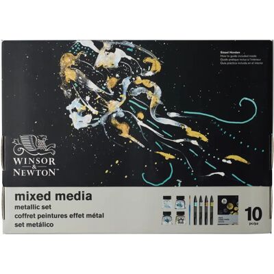 Ensemble Médias Mixtes Métalliques Winsor & Newton - Set d'Arts Mixtes - Publicité Ensemble Médias Mixtes Métalliques Winsor & Newton - Set d'Arts Mixtes - Publicité