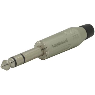 Amphenol ACPS-GN Jack stereo da 6,35 mm - Durevole, Argento Amphenol ACPS-GN Jack stereo da 6,35 mm - Durevole, Argento