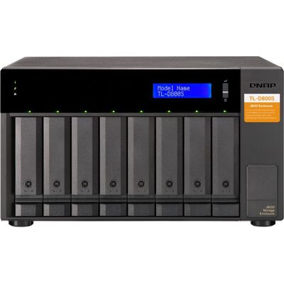 QNAP - TL-D800S - 8 Bay - SATA - Storage Enclosure QNAP - TL-D800S - 8 Bay - SATA - Storage Enclosure