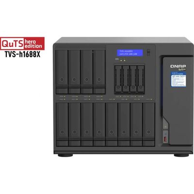 QNAP TVS-h1688X NAS Tower Intel Xeon W-1250 - 16 Bay - Nero QNAP TVS-h1688X NAS Tower Intel Xeon W-1250 - 16 Bay - Nero