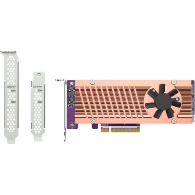 QNAP QM2-2P-384A - Liitäntäkortti/Adapteri - PCIe Gen3 x8 - M.2 SSD-laajennus - Sisäinen QNAP QM2-2P-384A - Liitäntäkortti/Adapteri - PCIe Gen3 x8 - M.2 SSD-laajennus - Sisäinen