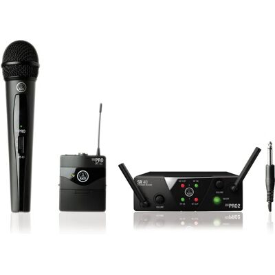 Ensemble micro sans fil AKG WMS40 Mini Dual Vocal/Instrumental - Publicité Ensemble micro sans fil AKG WMS40 Mini Dual Vocal/Instrumental - Publicité