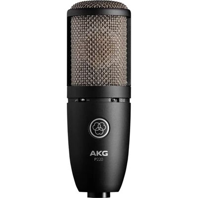 AKG P220 Microfone condensador de grande diafragma - Estúdio & Ao vivo AKG P220 Microfone condensador de grande diafragma - Estúdio & Ao vivo