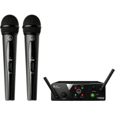 Systém bezdrátových mikrofonů AKG WMS40 Mini Dual Vocal Systém bezdrátových mikrofonů AKG WMS40 Mini Dual Vocal