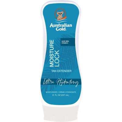 Australian Gold Prolongateur de bronzage avec verrouillage d'humidité - Formule hydratante, Prolongateur de bronzage pour visage et corps, Hydrate et apaise la peau, Éclaire et revitalise - Type de produit Australian Gold Prolongateur de bronzage avec verrouillage d'humidité - Formule hydratante, Prolongateur de bronzage pour visage et corps, Hydrate et apaise la peau, Éclaire et revitalise - Type de produit