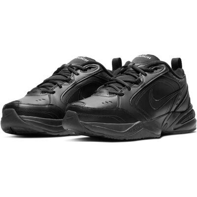 Nike Air Monarch IV Lederschuhe Schwarz - Sneaker Nike Air Monarch IV Lederschuhe Schwarz - Sneaker