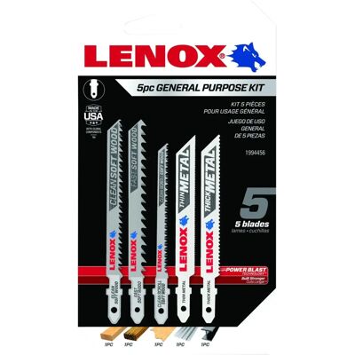 Lenox 5-teiliges Laubsägeblatt-Set - Haltbar, Präzise, Metall & Holz Lenox 5-teiliges Laubsägeblatt-Set - Haltbar, Präzise, Metall & Holz