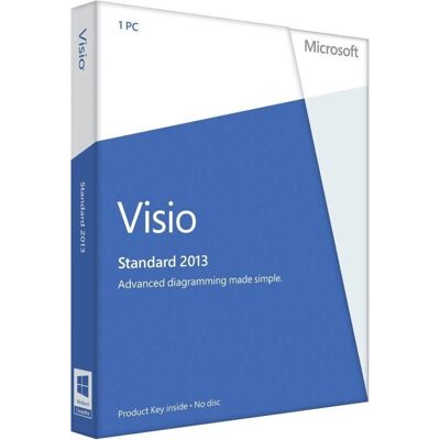 Microsoft Visio Standard 2013 - Diagram & Charts - Software Microsoft Visio Standard 2013 - Diagram & Charts - Software