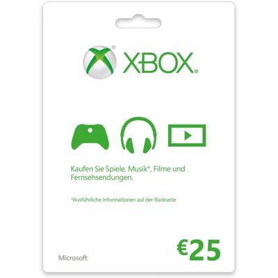 Microsoft Xbox LIVE Geschenkkarte - Videospiele Microsoft Xbox LIVE Geschenkkarte - Videospiele