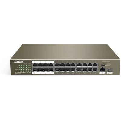 Tenda TEF1126P-24-250W Switch Ethernet non géré - Commutateur réseau - Publicité Tenda TEF1126P-24-250W Switch Ethernet non géré - Commutateur réseau - Publicité