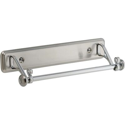 InterDesign York Lyra Portarotoli da Parete - Argento InterDesign York Lyra Portarotoli da Parete - Argento