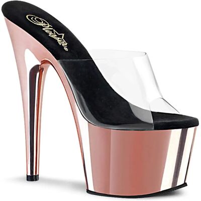 Sandales Pleaser ADORE-701 Or Rose Chrome - Chaussures - Publicité Sandales Pleaser ADORE-701 Or Rose Chrome - Chaussures - Publicité