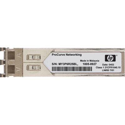 HPE X120 1G SFP LC BX 10-D Module de transceiver réseau - Publicité HPE X120 1G SFP LC BX 10-D Module de transceiver réseau - Publicité