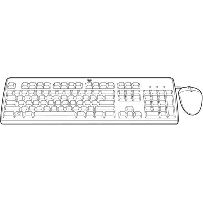 HPE 631362-B21 Tastatur & Maus Set - USB Italienisch Schwarz HPE 631362-B21 Tastatur & Maus Set - USB Italienisch Schwarz