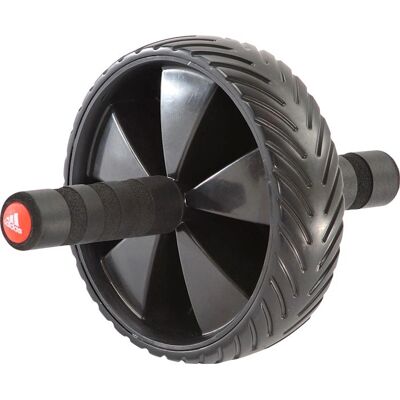 Ruota Addominale adidas Nera Allenatore di Esercizio del Core - Attrezzo Fitness Ruota Addominale adidas Nera Allenatore di Esercizio del Core - Attrezzo Fitness