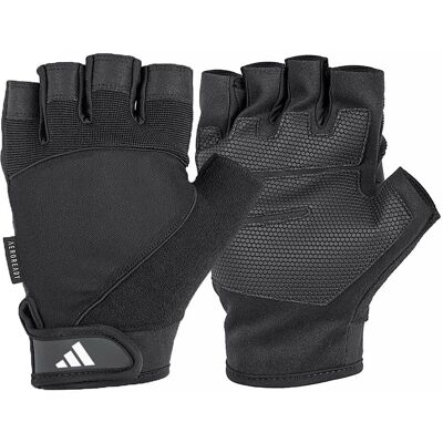 Adidas Half Finger Performance Gym Gloves Black M - Weight Lifting Gloves Adidas Half Finger Performance Gym Gloves Black M - Weight Lifting Gloves
