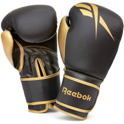 Reebok Black and Gold Boxing Gloves - 10oz - Boxing Gloves Reebok Black and Gold Boxing Gloves - 10oz - Boxing Gloves