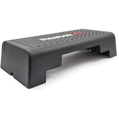 Reebok Mini Step - Plataforma compacta preta para fitness em casa Reebok Mini Step - Plataforma compacta preta para fitness em casa