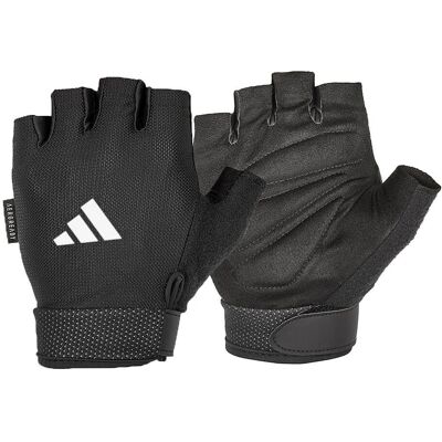 Gants de Fitness Ajustables Blancs Moyens Adidas - Gants - Publicité Gants de Fitness Ajustables Blancs Moyens Adidas - Gants - Publicité