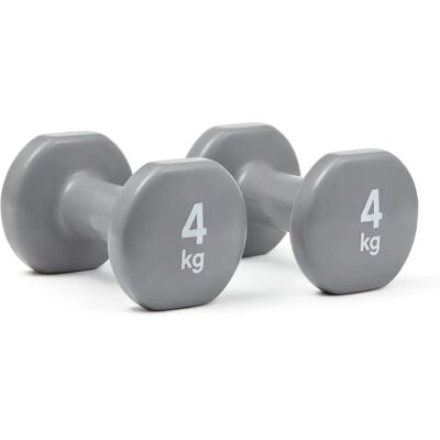 Reebok 4kg Dumbbells Grey - Dumbbells Reebok 4kg Dumbbells Grey - Dumbbells
