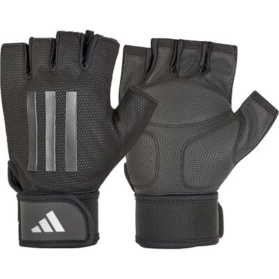Gants de musculation Adidas Gris - Rembourrés pour entraînement - Publicité Gants de musculation Adidas Gris - Rembourrés pour entraînement - Publicité