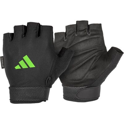 Adidas Essential Adjustable Fingerless Gloves - Padded Weight Adidas Essential Adjustable Fingerless Gloves - Padded Weight