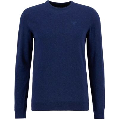Maglione in lana di agnello blu Barbour Essential con girocollo - Maglione Maglione in lana di agnello blu Barbour Essential con girocollo - Maglione