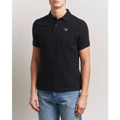 Barbour Black Classic Fit Cotton Polo Shirt - Sports Polo Barbour Black Classic Fit Cotton Polo Shirt - Sports Polo