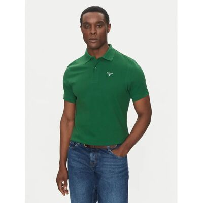 Barbour Green Cotton Polo Shirt - Classic Fit Barbour Green Cotton Polo Shirt - Classic Fit