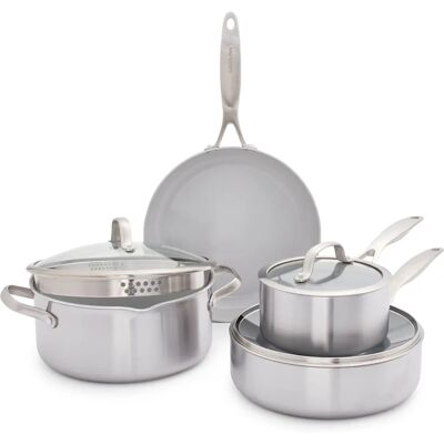 Greenpan CC003067-001 Zestaw Naczyń Kuchennych - Bez PFA, Na indukcję, Do piekarnika do 300°C Greenpan CC003067-001 Zestaw Naczyń Kuchennych - Bez PFA, Na indukcję, Do piekarnika do 300°C