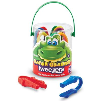 Learning Resources - Gator Grabber Tweezers - Set of 12 - - Pinzas Learning Resources - Gator Grabber Tweezers - Set of 12 - - Pinzas