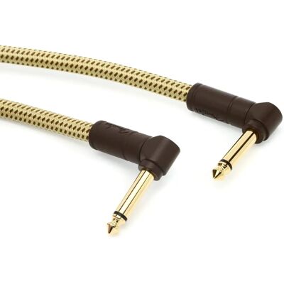 Fender Deluxe Series Gelber Instrumentenkabel - Winkel - Instrumentenkabel Fender Deluxe Series Gelber Instrumentenkabel - Winkel - Instrumentenkabel