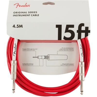 Fender Original Series 15ft Instrumentkabel Fiesta Red - Instrumentkabel Fender Original Series 15ft Instrumentkabel Fiesta Red - Instrumentkabel