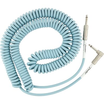 Fender Original Series Coil Blue 9 m Straight - Angled Instrument Cable Fender Original Series Coil Blue 9 m Straight - Angled Instrument Cable